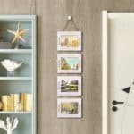 4 photo recipe card frame idea for kitchen wall decor
