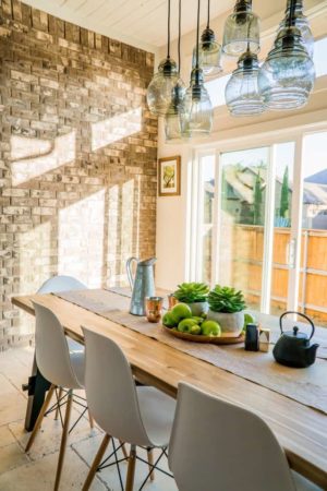 Brick Wall idea for Kitchen Wall Decor