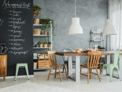 Chalkboard wall paint kitchen