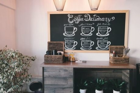 Coffee Bar Idea for Kitchen Wall Decor