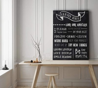 Family Motto Wall Decor