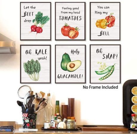 Food Gallery Wall for ideas Kitchen Wall Decor