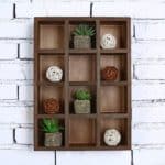 Wood Shadow Box Shelving idea for kitchen wall decor