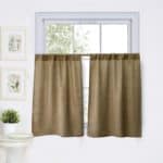 burlap curtains for kitchen wall decor