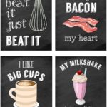 humor wall art idea for kitchen wall decor