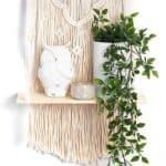 macrame shelf idea for kitchen wall decor