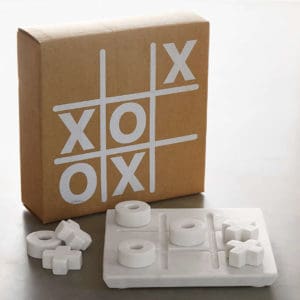 marble tic tac toe set housewarming gift ideas