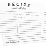 Love recipe card for kitchen wall decor