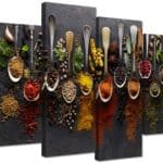 spice print for kitchen wall decor