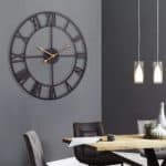 statement clock art for kitchen wall decor