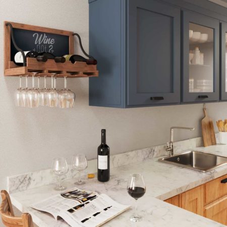 wine menu display idea for kitchen wall decor