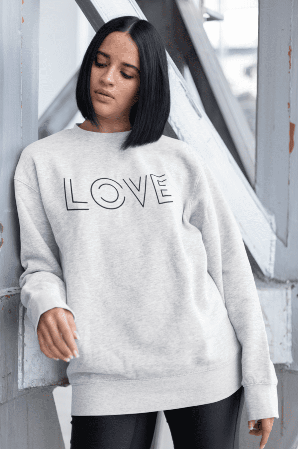 Love Lines Sweatshirt Model