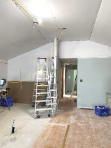 drywall kitchen vaulted ceiling