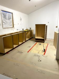 kitchen cabinets arranging