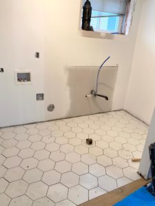 laundry hex tiles