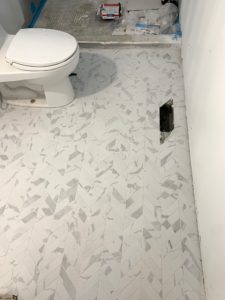 primary bath floor