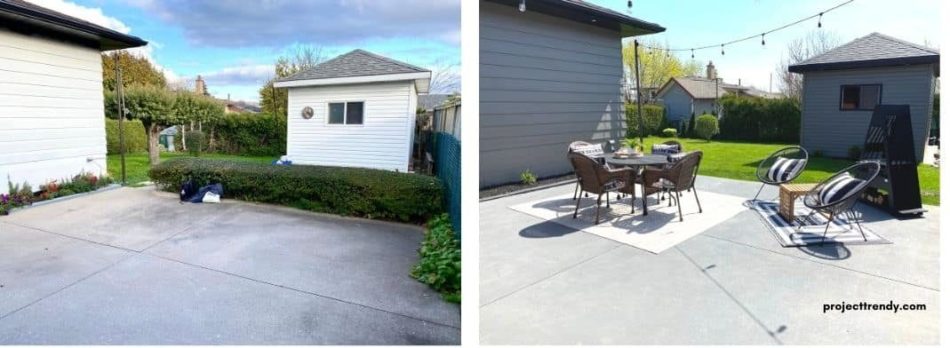 Backyard Before and After