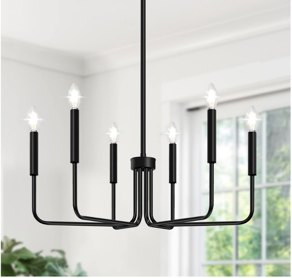Black Dining Room Light Fixture Farmhouse Chandelier for Dining Room