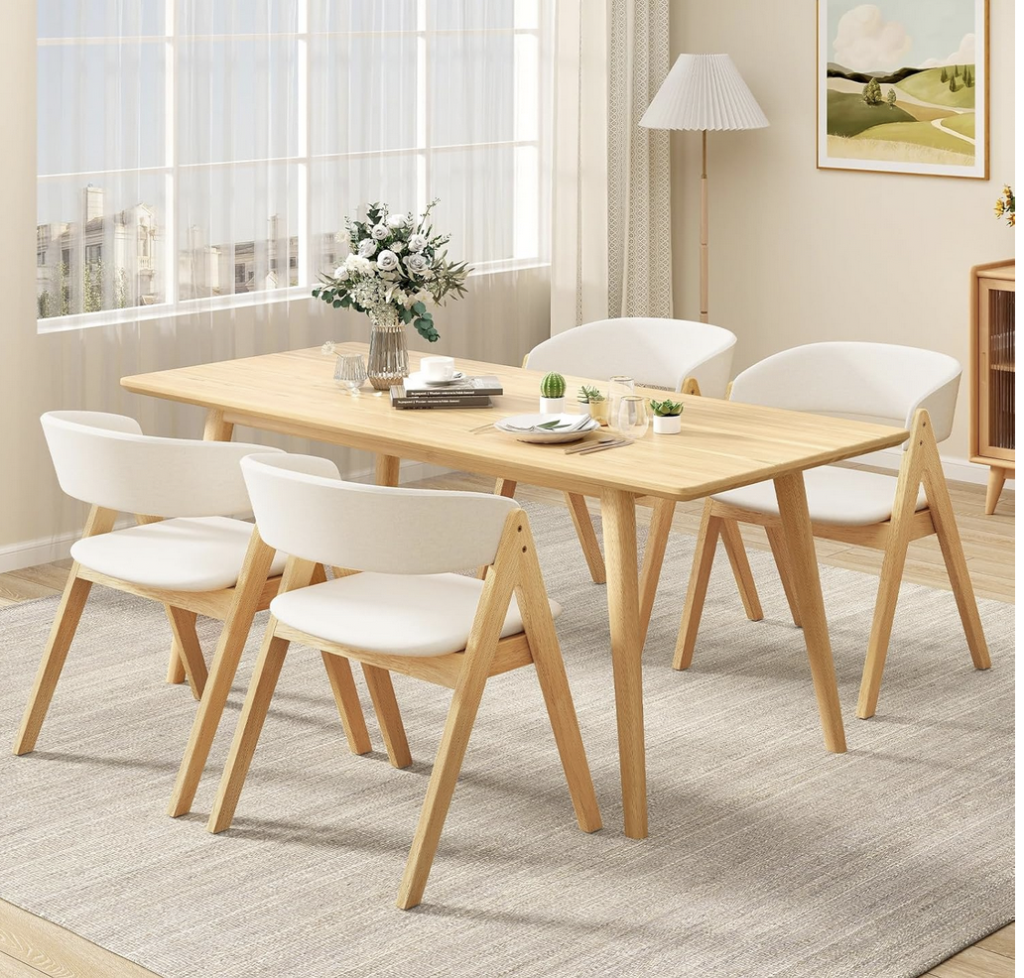 Curved Back Contemporary Dining Chairs