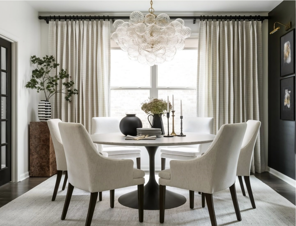 Globe Glass Chandelier Pendant Dining Room Light Fixture