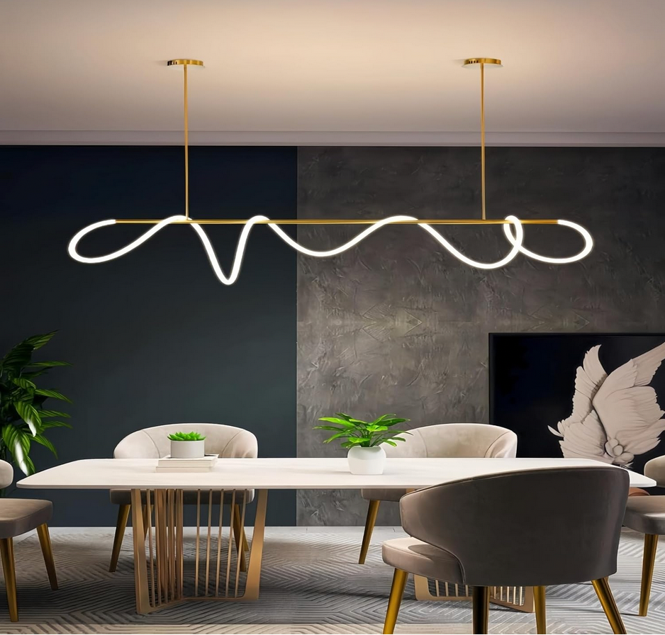 Rope Light Fixture for dining room