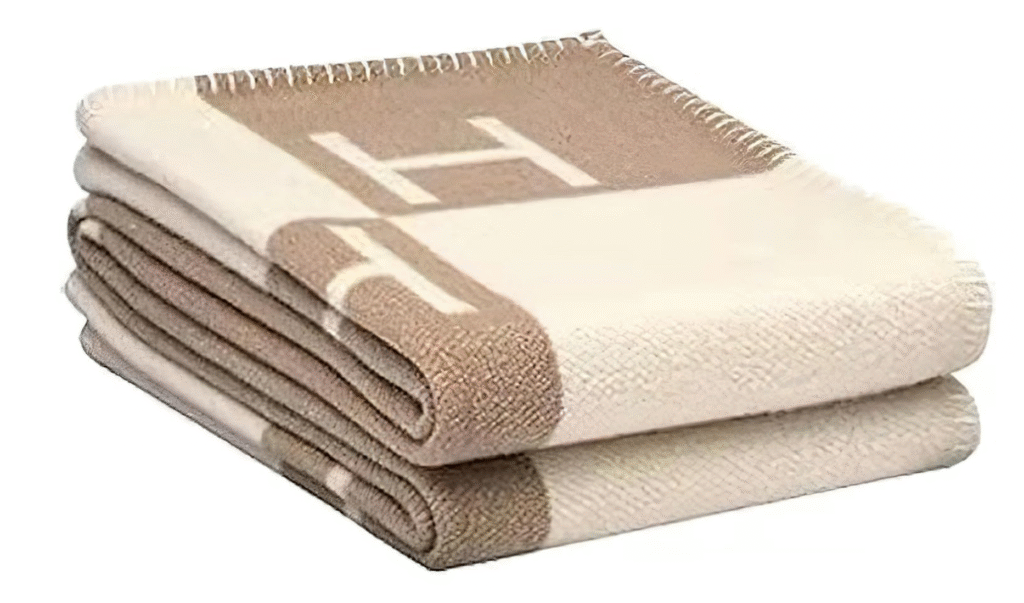 Hermes Inspired Throw Blanket