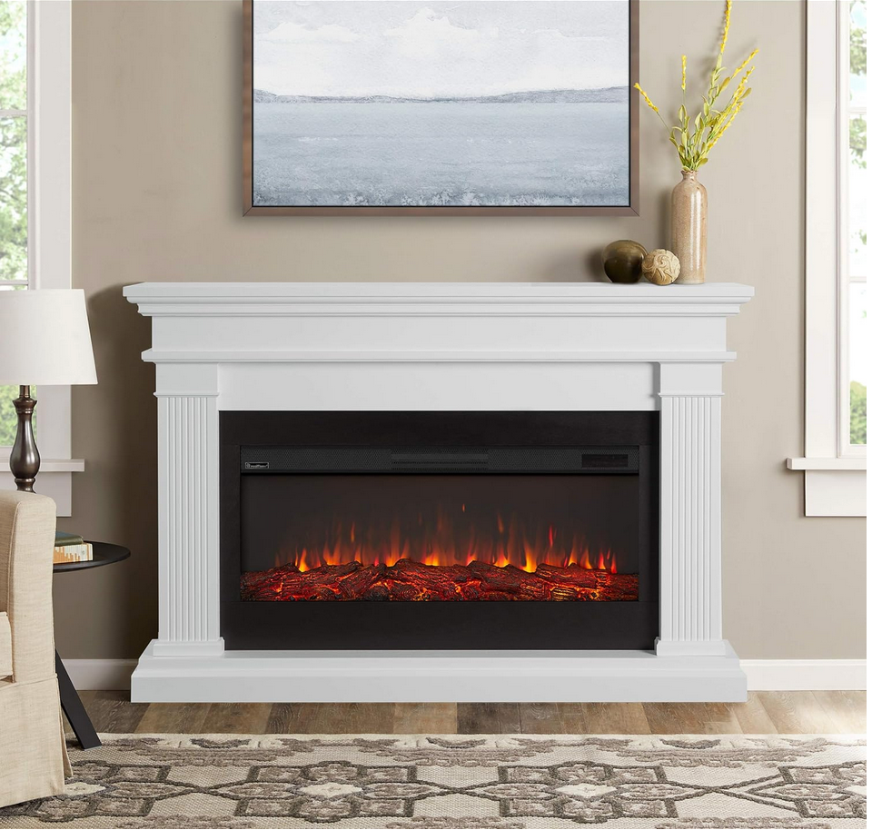 Electric Fire with Fireplace