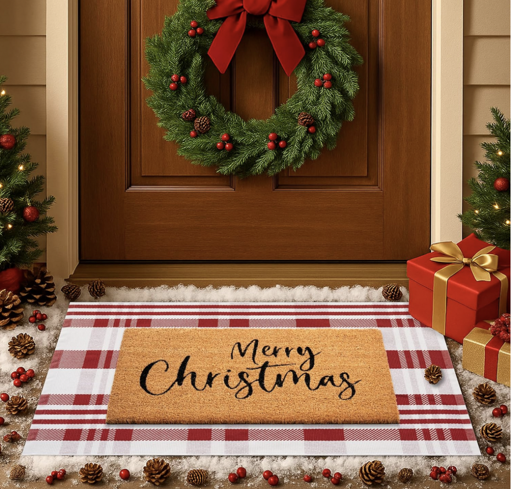 Layered Christmas Doormat