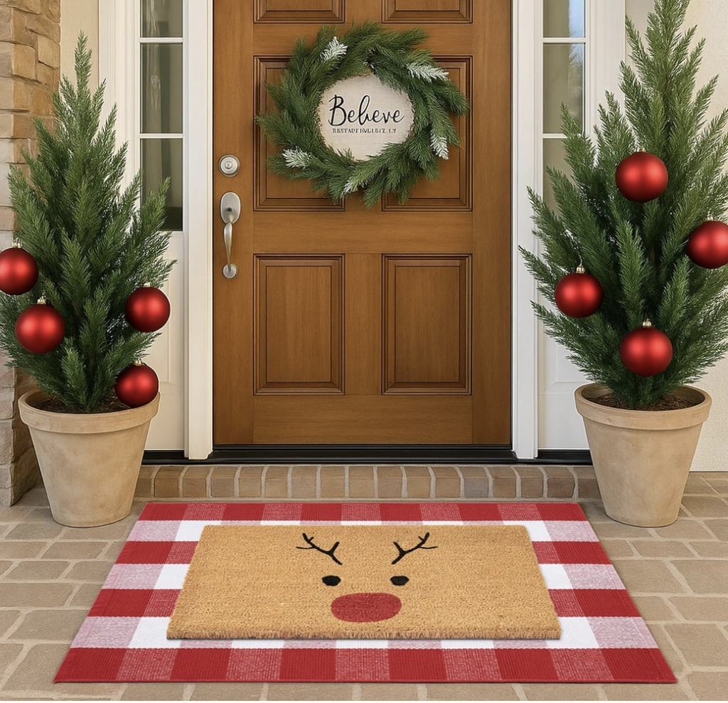 Reindeer Layered Doormat