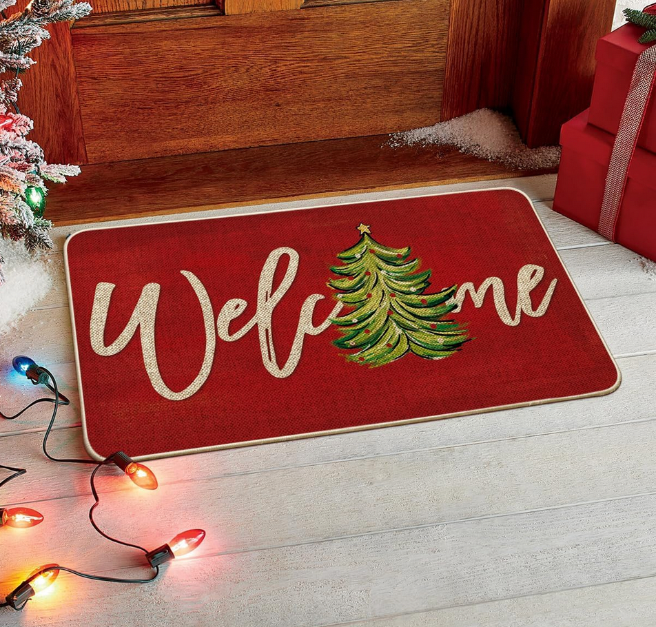 Welcome Christmas Door Mat