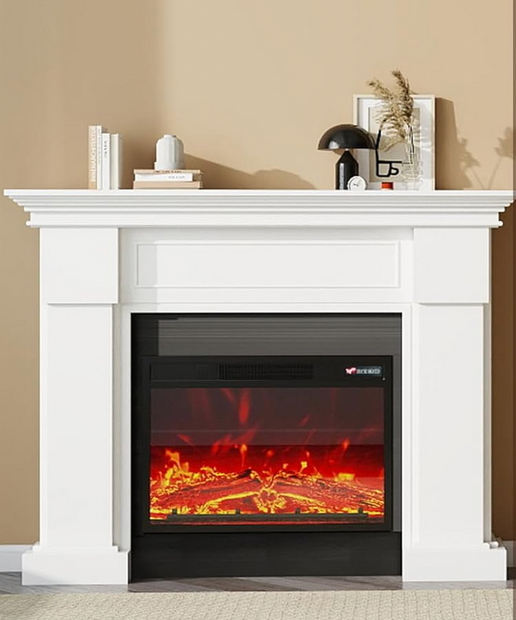 55 Electric Fireplace with Mantel