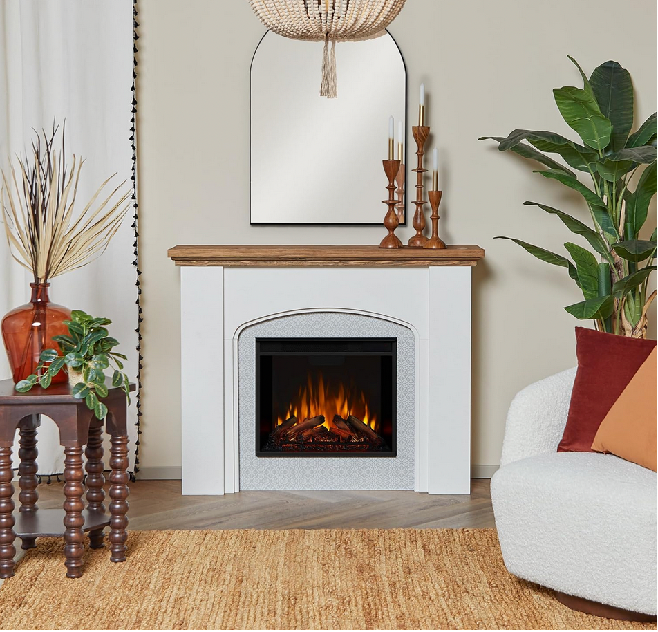 Anika Electric Fireplace with Mantels